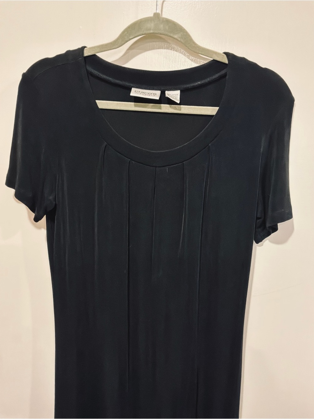 CHICO’s…Pleated Scoop Neck dress